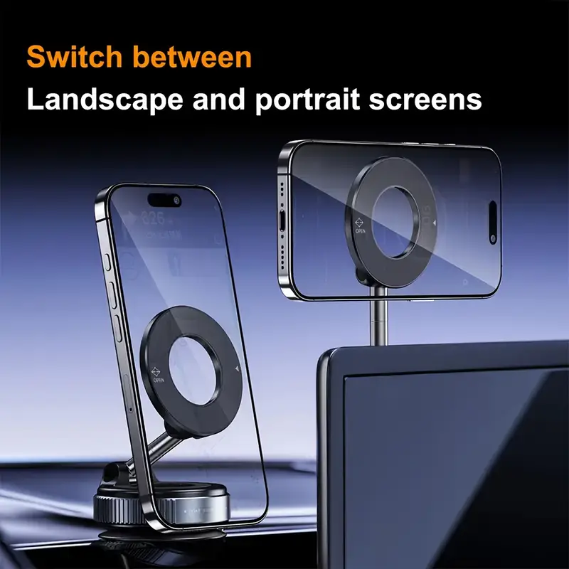 SK33 Magnetic Car Phone Holder - 2025 New Gadget Innovation, Universal Aluminum Alloy Mobile Phone A